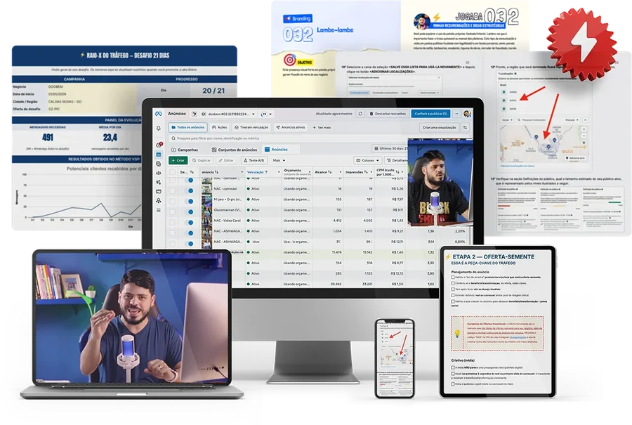 Aulas e materiais do Master VSP no computador, no notebook, no tablet e no celular